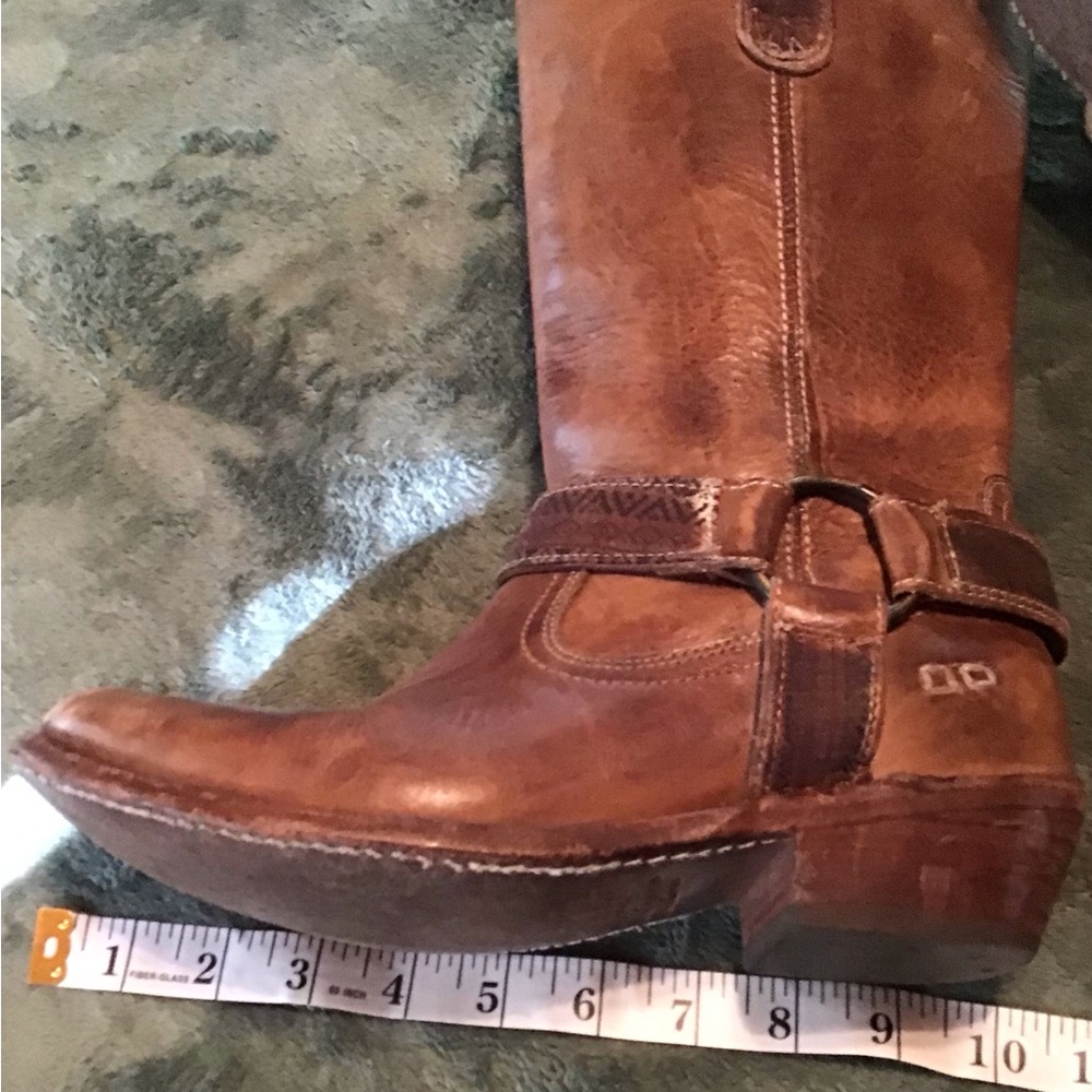 Bed Stu Rustic Brown Leather Heeled Boots - Picture 8 of 15